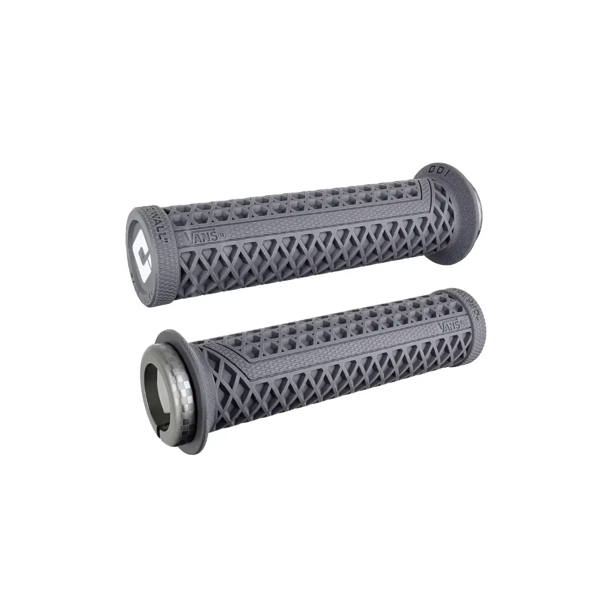 ODI Vans V2.1 Lock-On Grips Grey/Grey Finish Clamps